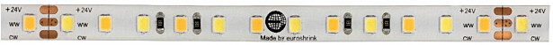 LED-nauha Euroshrink 5m, IP65, 2700-6500K, 120LED/6W/metri, DC24V
