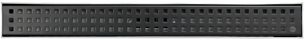 Linjalattiakaivo Euroshrink rst 600mm, ritiläkansi, mattamusta, 1701s-nm/r1-60, Verkkokaupan poistotuote