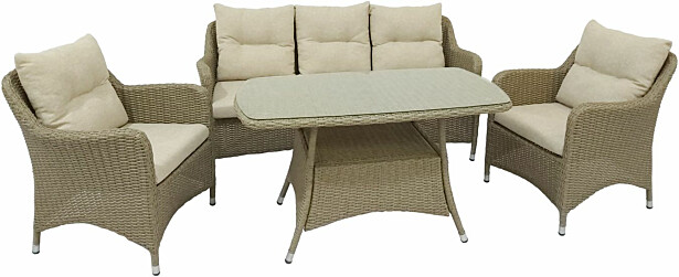 Oleskeluryhmä Baltic Garden Bristol, 3+1+1-istuttava, beige
