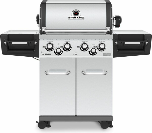 Kaasugrilli Broil King Regal S490 SS, 4 poltinta, sivukeitin, varraspaahdin