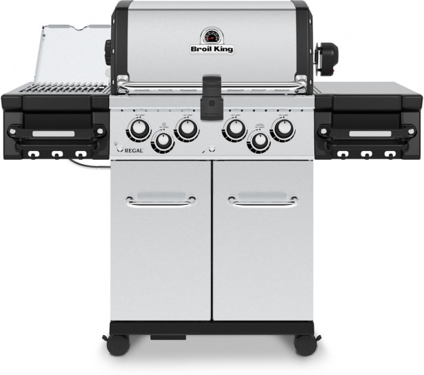 Kaasugrilli Broil King Regal S 490 IR, 4 poltinta, sivukeitin infrapunalla, varraspaahdin