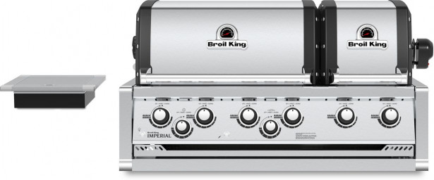 Kaasugrilli Broil King Imperial S 690 BI, 4+2 poltinta, upotettava, sivukeitin