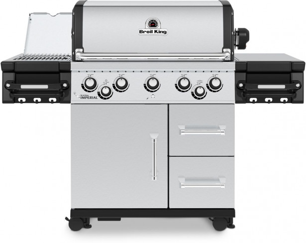 Kaasugrilli Broil King Imperial S 590 IR, 5 poltinta, sivukeitin infrapunalla, varraspaahdin