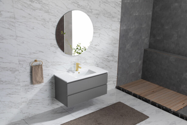 Allaskaappi ja pesuallas Bathlife Eufori 1000, harmaa