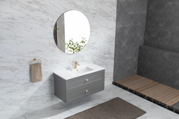 Allaskaappi ja pesuallas Bathlife Salig 1000, harmaa