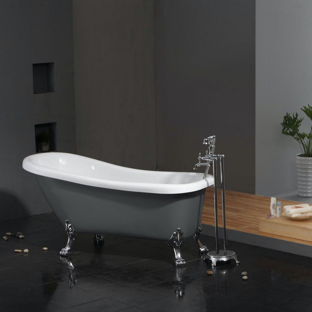 Tassuamme Bathlife Ideal, 1530x670mm, harmaa