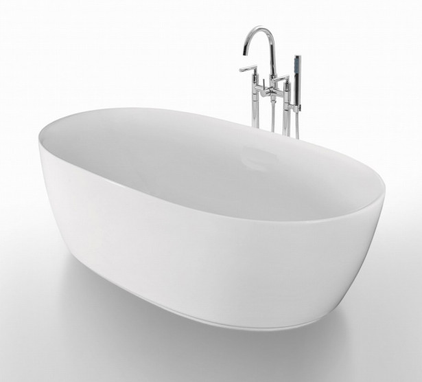 Kylpyamme Bathlife Ideal Oval, 1600 mm, valkoinen