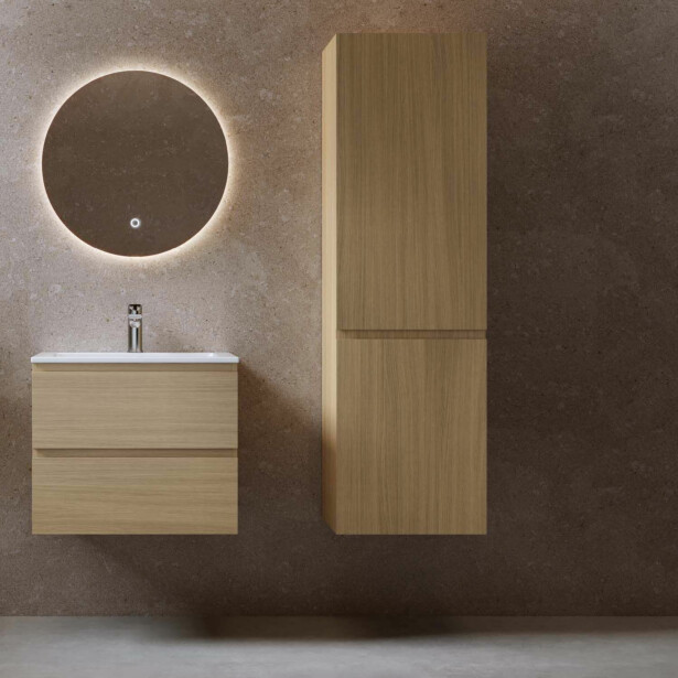 Sivukaappi Bathlife Eufori, 450x1500x350mm, vaalea tammi