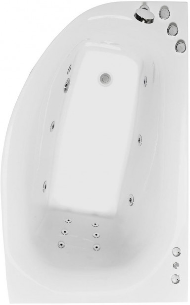 Poreamme Bathlife Trivsam Intro, 1600x1000mm, oikea, valkoinen