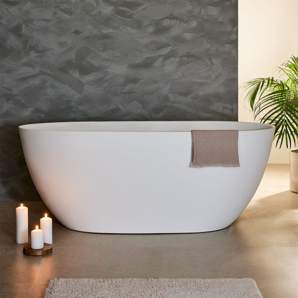 Kylpyamme Bathlife Vila, 1600x740mm, valkoinen