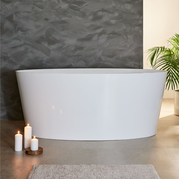 Kylpyamme Bathlife Blund, 1600x718mm, valkoinen