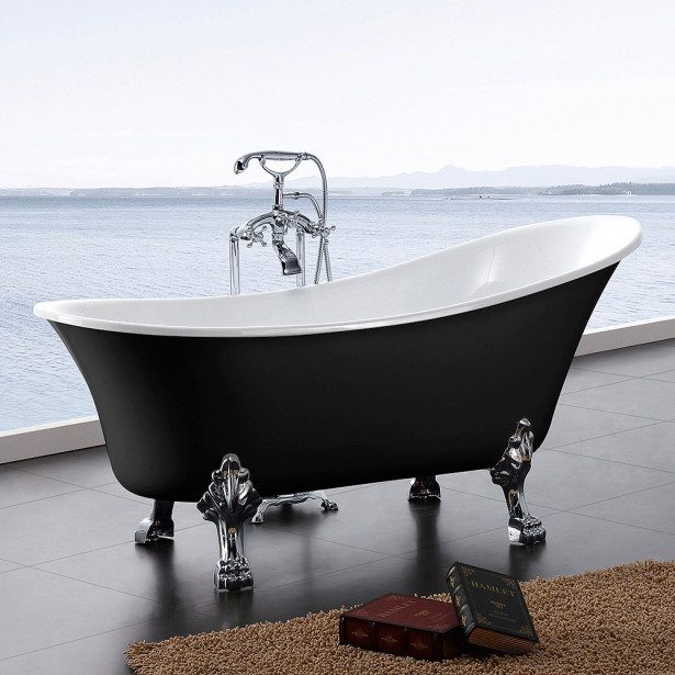 Tassuamme Bathlife Fossing 1620, 1600x710mm, 180l, musta