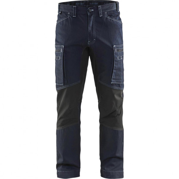 Housut Blåkläder 1459 Stretch denim, mariininsininen/musta