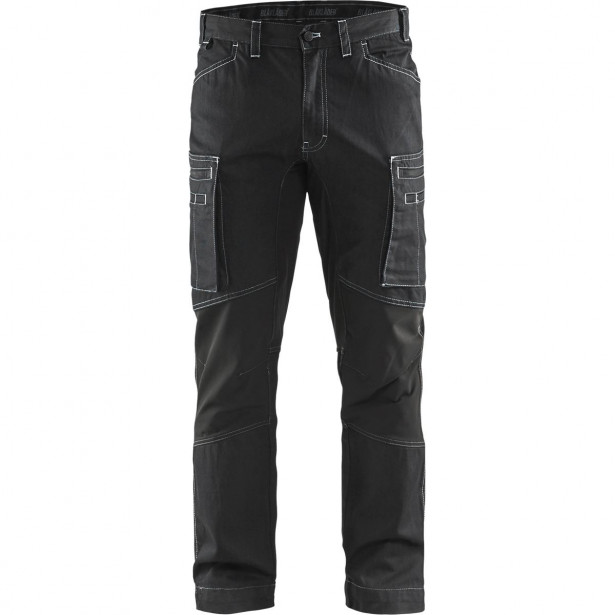 Housut Blåkläder 1459 Stretch denim, musta