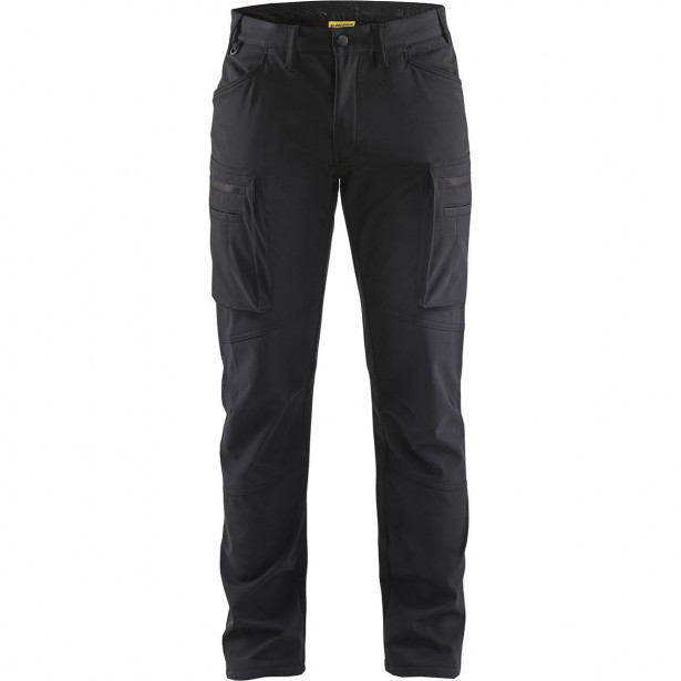 Softshell-talvihousut Blåkläder 1477, musta