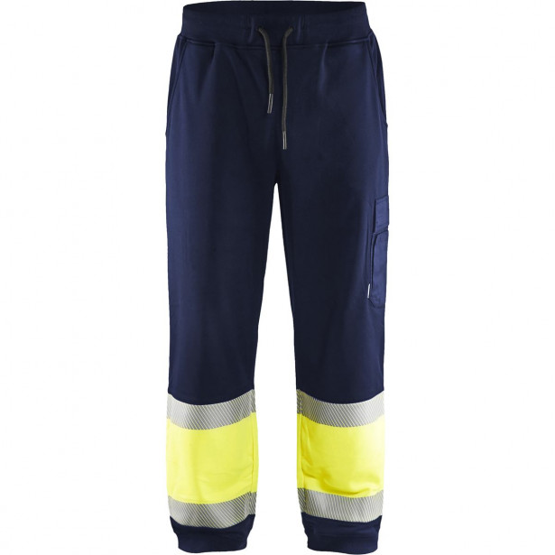 Collegehousut Blåkläder 1549 Highvis, mariininsininen/huomiokeltainen