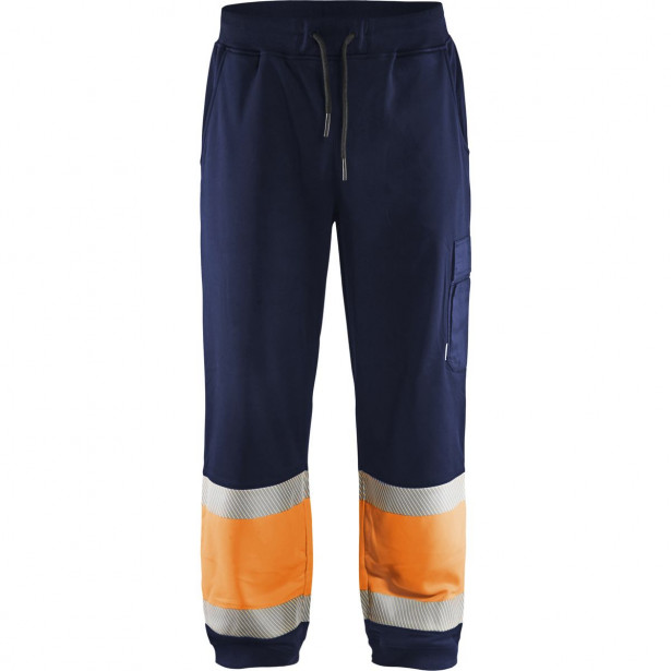 Collegehousut Blåkläder 1549 Highvis, mariininsininen/huomio-oranssi