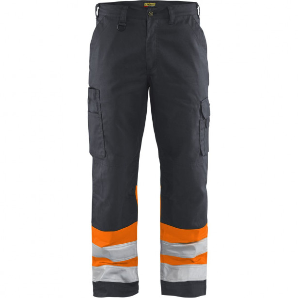 Huomiohousut Blåkläder 1564 Highvis, huomio-oranssi/harmaa