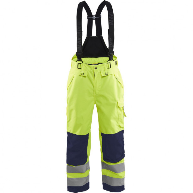 Kuorihousut Blåkläder 1867 Highvis, huomiokeltainen/sininen