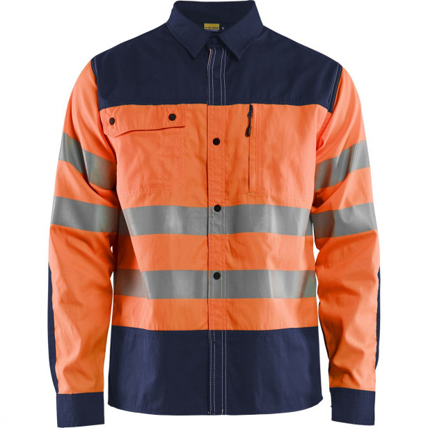 Huomiopaita Blåkläder 3255 Highvis, huomio-oranssi/sininen