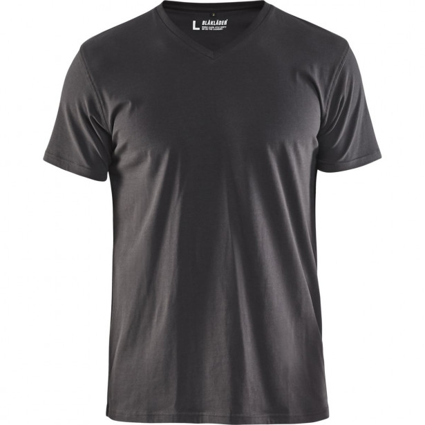 T-paita Blåkläder 3360 V-kauluksella, tummanharmaa