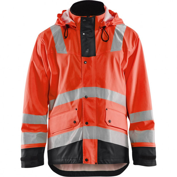Sadetakki Blåkläder 4302, huomiopunainen/musta