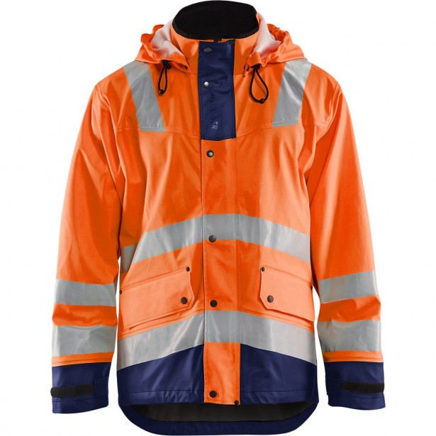 Talvisadetakki Blåkläder 4307 Highvis, huomio-oranssi/sininen