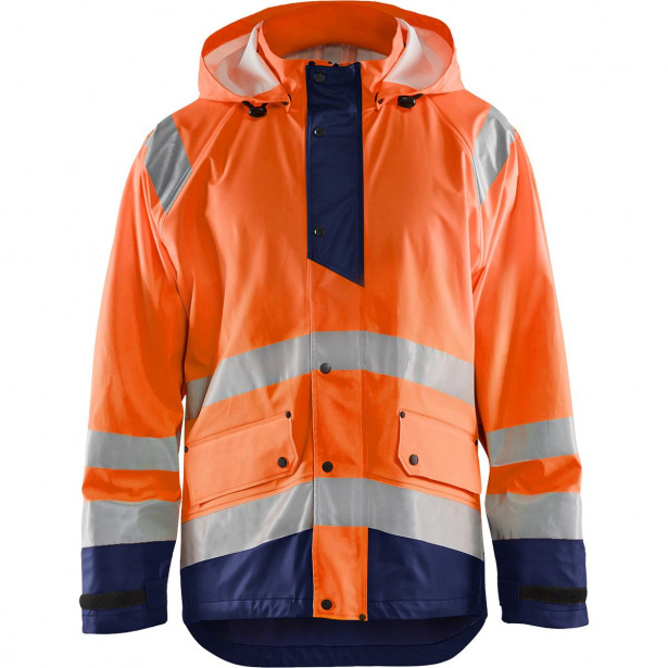 Sadetakki Blåkläder 4323 Highvis, huomio-oranssi/sininen