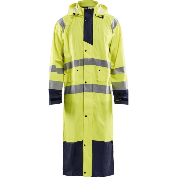 Pitkä sadetakki Blåkläder 4325 Highvis, huomiokeltainen/sininen