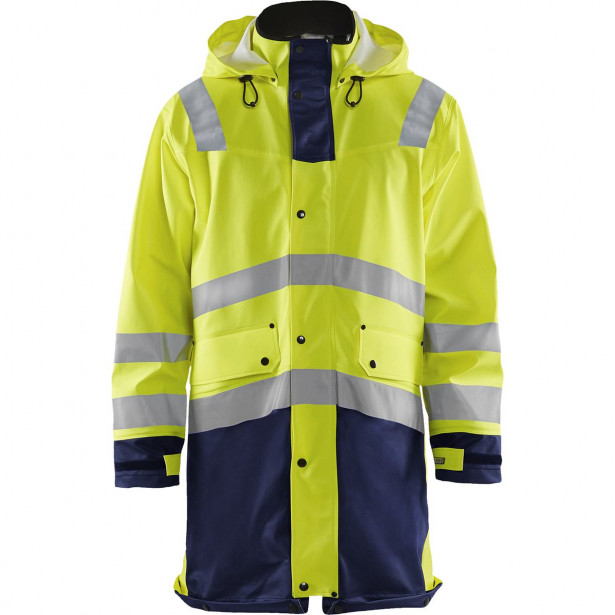 Huomiosadetakki Blåkläder 4326 Highvis, huomiokeltainen/sininen