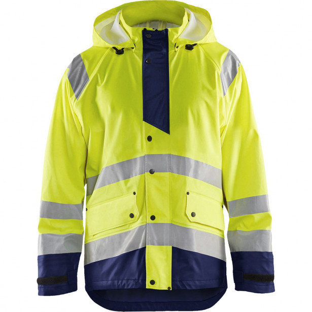 Huomiosadetakki Blåkläder 4327 Highvis, huomiokeltainen/sininen