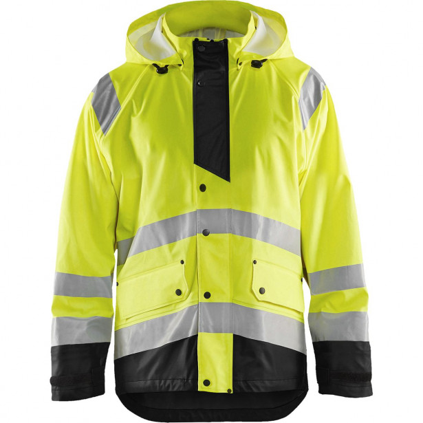 Huomiosadetakki Blåkläder 4327 Highvis, huomiokeltainen/musta