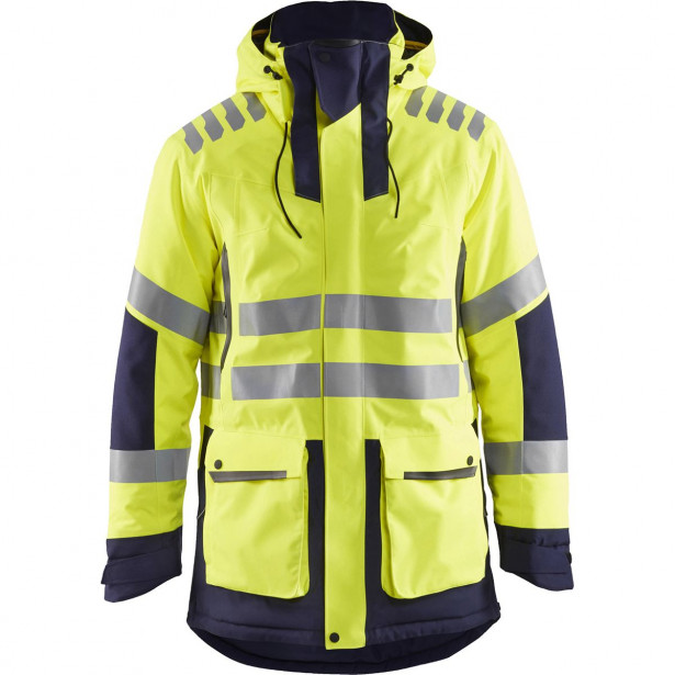 Talviparka Blåkläder 4469 Evolution Highvis, huomiokeltainen/sininen