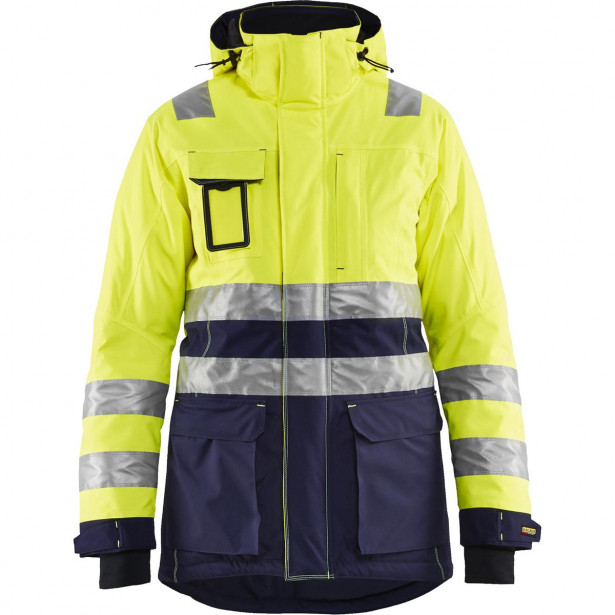 Naisten talviparka Blåkläder 4472 Highvis, huomiokeltainen/sininen