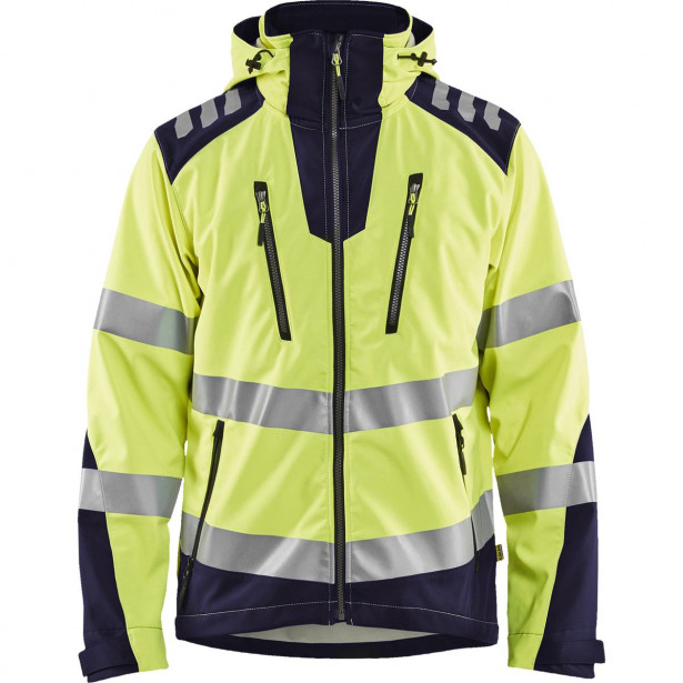 Softshell-takki Blåkläder 4491 Highvis, huomiokeltainen/sininen