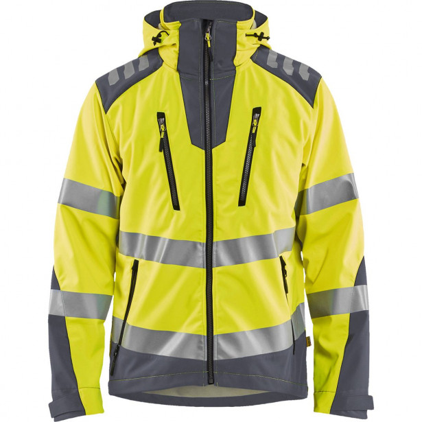 Softshell-takki Blåkläder 4491 Highvis, huomiokeltainen/harmaa