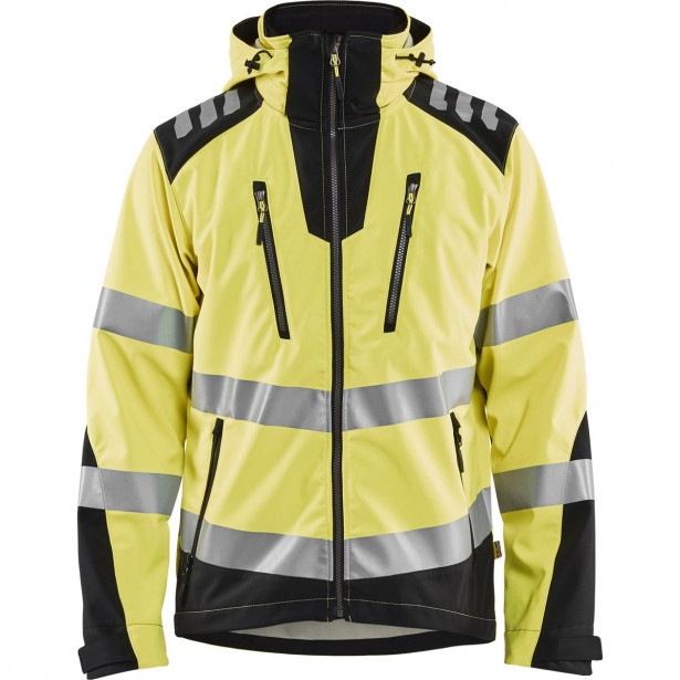 Softshell-takki Blåkläder 4491 Highvis, huomiokeltainen/musta