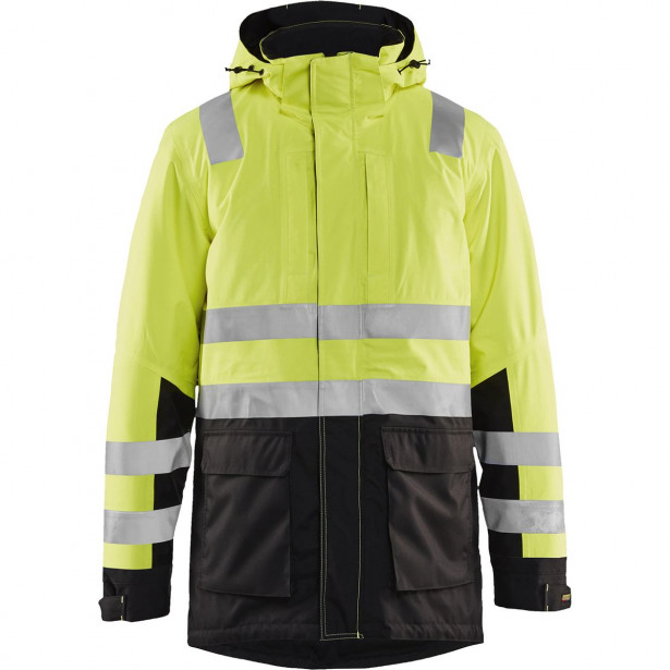 Talviparka Blåkläder 4495 Highvis, huomiokeltainen/musta