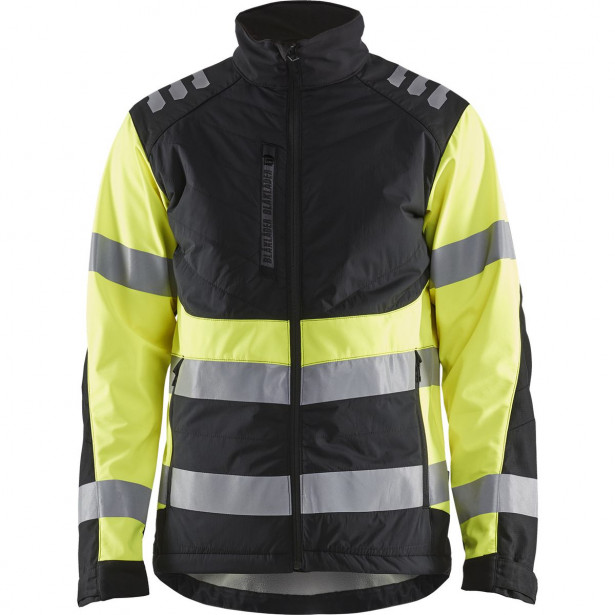 Softshell-takki Blåkläder 4497 Highvis, musta/huomiokeltainen