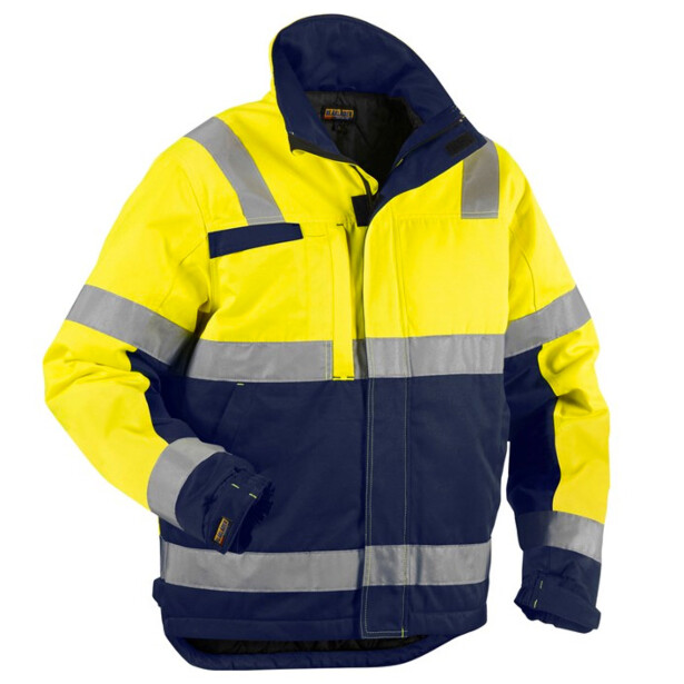 Talvitakki Blåkläder 4862 Highvis, keltainen/mariininsininen