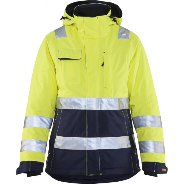 Naisten talvitakki Blåkläder 4872 Highvis, huomiokeltainen/sininen