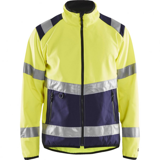 Softshell-takki Blåkläder 4877 Highvis, huomiokeltainen/sininen