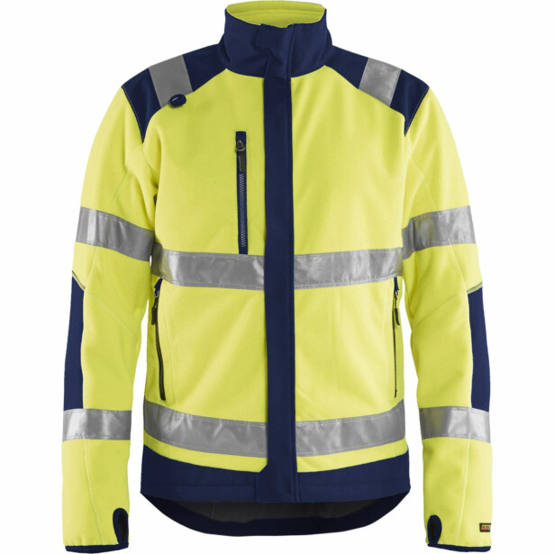 Fleecepusero Blåkläder 4888 Highvis, huomiokeltainen/sininen