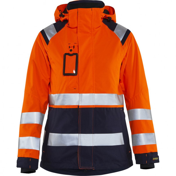 Naisten kuoritakki Blåkläder 4904 Highvis, huomio-oranssi/sininen