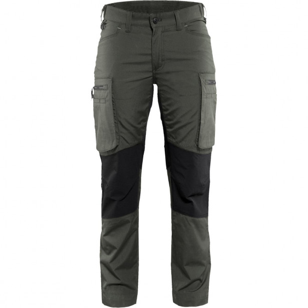 Naisten housut Blåkläder 7159 Stretch, army green/musta