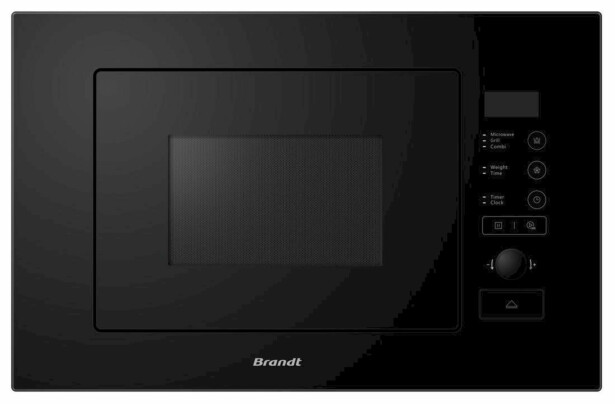 Mikroaaltouuni Brandt BMG2508B, 594x382x355mm, musta, integroitava