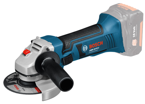 Akkukulmahiomakone Bosch Professional GWS 18-125 V-LI Solo, L-Boxx, ilman akkua