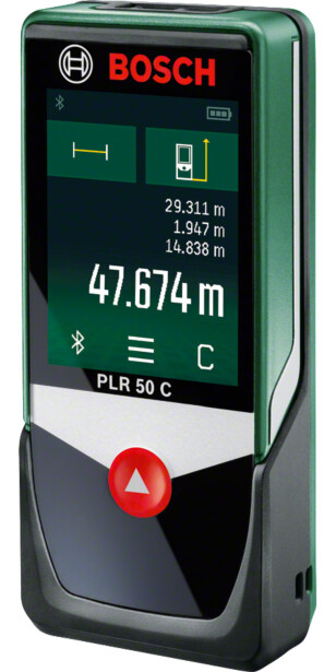 Laseretäisyysmittari Bosch PLR 50 C Bluetooth