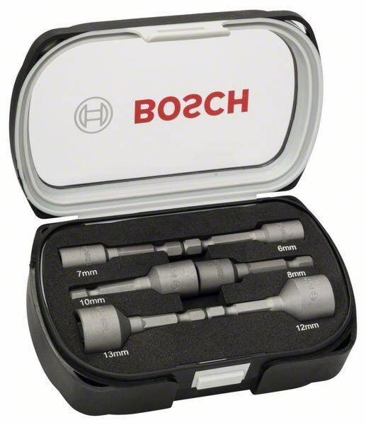 Kuusiohylsysarja Bosch Extra Hard, 6-13mm, 6 osaa