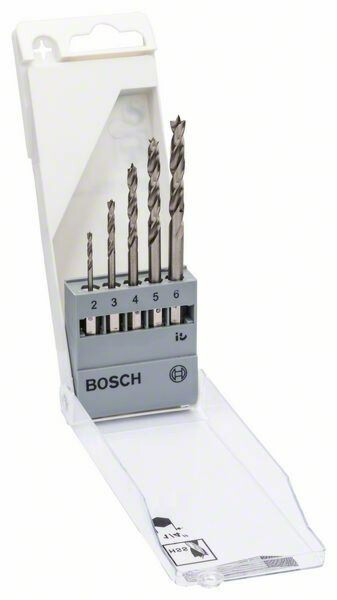 Puuporanteräsarja Bosch 2-6mm, 5 osaa